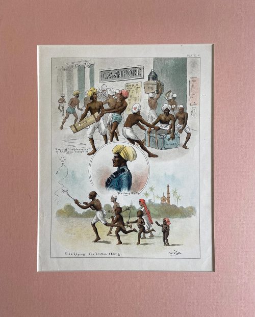 Seventeen Caricatures from  sketches of Indian life