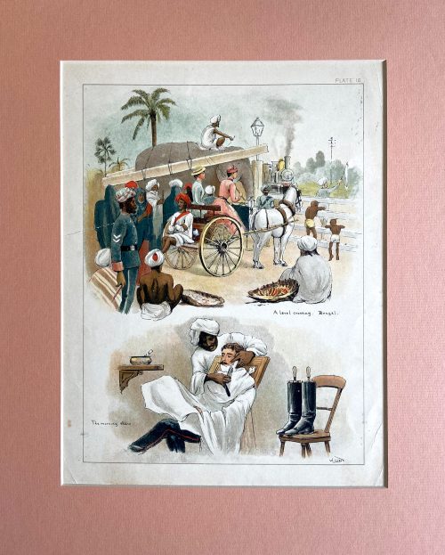 Seventeen Caricatures from  sketches of Indian life