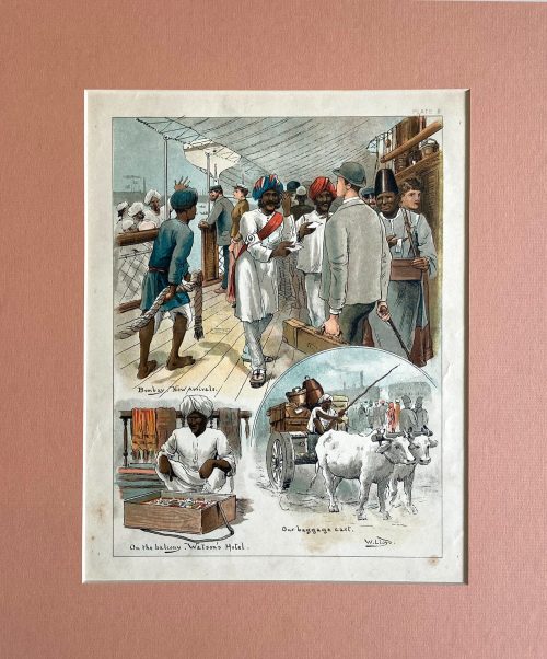 Seventeen Caricatures from  sketches of Indian life