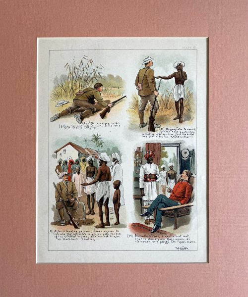 Seventeen Caricatures from  sketches of Indian life