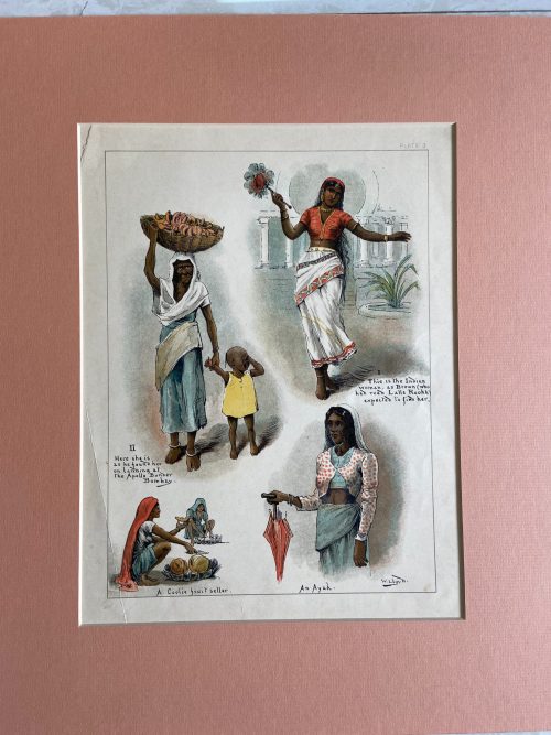 Seventeen Caricatures from  sketches of Indian life