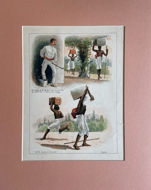Seventeen Caricatures from  sketches of Indian life