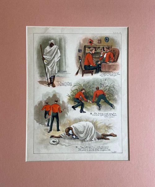Seventeen Caricatures from  sketches of Indian life