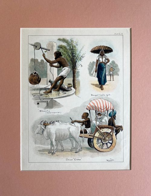 Seventeen Caricatures from  sketches of Indian life